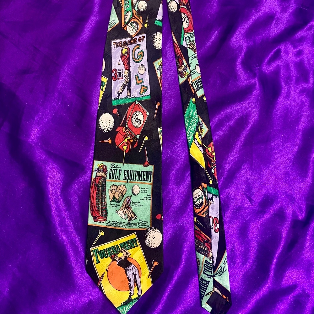 GORUM Game of Golf Tournament Necktie Sz OS